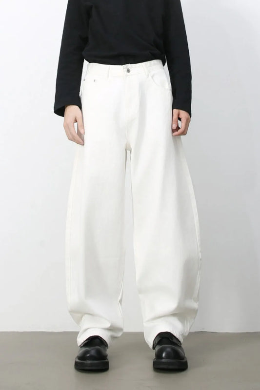 Men's High Rise Wide Leg Jeans Trendsi