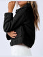 Long Sleeve Collared Neck Sherpa Jacket nicholesgifts