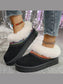 Fur-Lined Platform Boots with Decorative Woven Strap Trendsi
