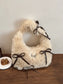 Fluffy Bow Shoulder Bag nicholesgifts