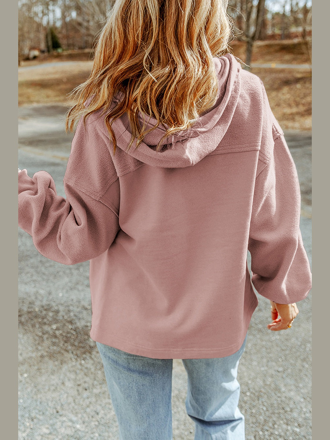 Zip-Up Drawstring Hooded Jacket nicholesgifts