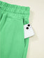 Women Drop Shoulder Puff Sleeve Crop Top and Drawstring Wide Leg Pants Set nicholesgifts