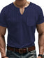 Men's Full Size Notched Short Sleeve T-Shirt Plus Size nicholesgifts