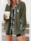 Plaid Button Down Collared Jacket nicholesgifts