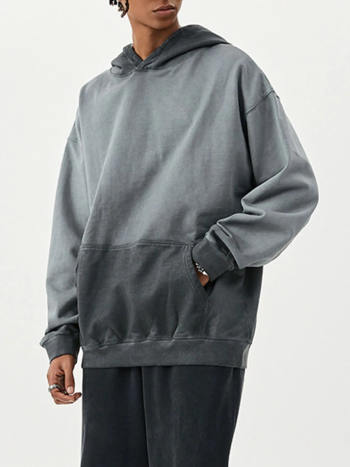 Men's Drop Shoulder Long Sleeve Hoodie NicholesGifts