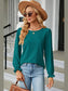 Round Neck Flounce Sleeve T-Shirt nicholesgifts