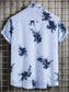 Men's Plus Size Ink Splash Pattern Short Sleeve Casual Shirt nicholesgifts