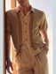 Men's Plus Size Striped Button Up Short Sleeve Shirt nicholesgifts
