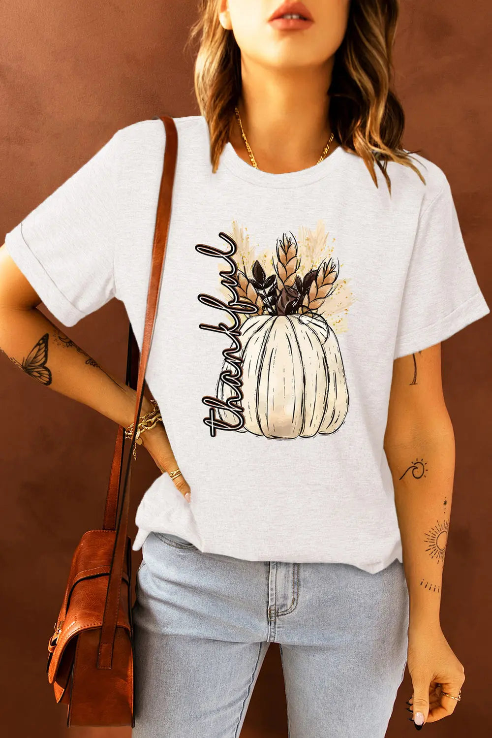 Graphic Round Neck Short Sleeve T-Shirt Trendsi