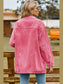 Buttoned Collared Neck Denim Jacket with Pockets nicholesgifts