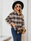 Plaid Collared Shirt Jacket nicholesgifts