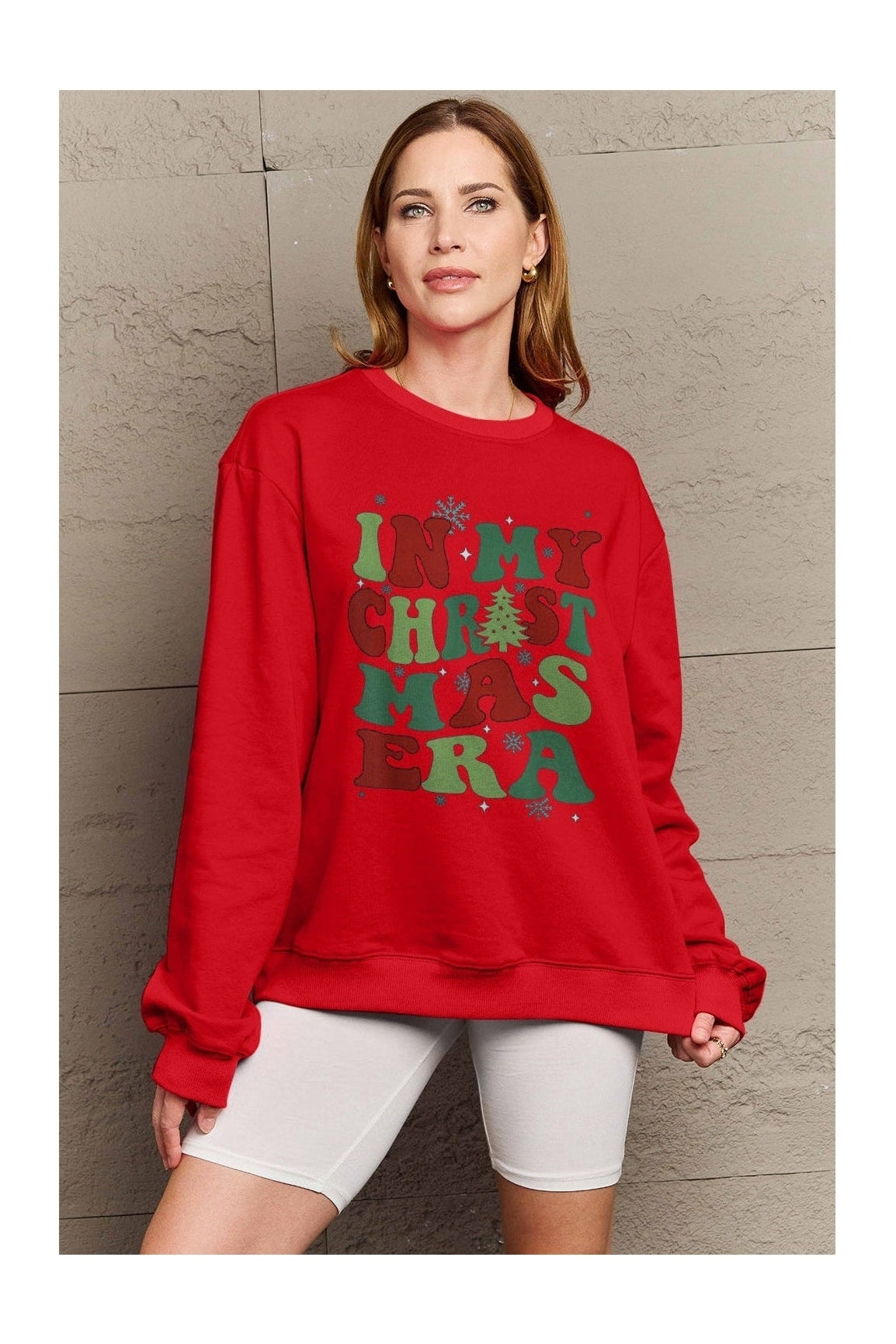 Simply Love Full Size IN MY CHRISTMAS ERA Long Sleeve Sweatshirt nicholesgifts