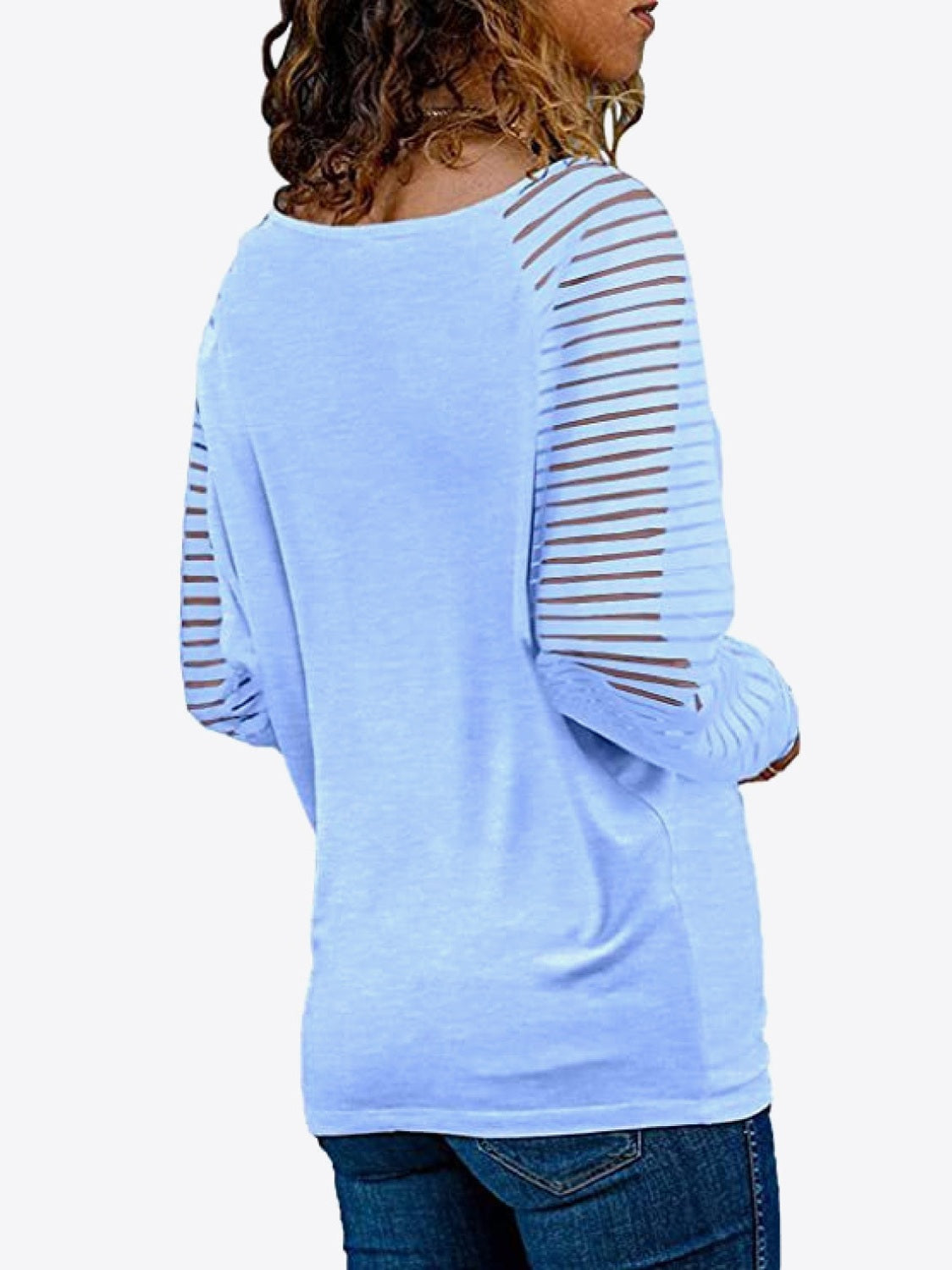 V-Neck Long Raglan Sleeve Top nicholesgifts