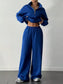 Half-Zip Long Sleeve Sweatshirt and Pants Set nicholesgifts