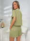 Ivy Lane Short Sleeve Shirt and Shorts Lounge Set nicholesgifts