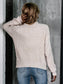 Openwork Mock Neck Long Sleeve Sweater nicholesgifts