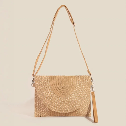Fame Tight Woven Envelope Clutch Bag Trendsi