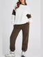 Drop Shoulder Loose Sweatshirt and Joggers Active Set nicholesgifts