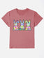 Rabbit Round Neck Short Sleeve T-Shirt nicholesgifts