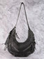 Fame Larger Leather Crescent Shoulder Bag nicholesgifts