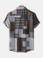 Men's Plus Size Plaid Short Sleeve Button-Up Shirt nicholesgifts
