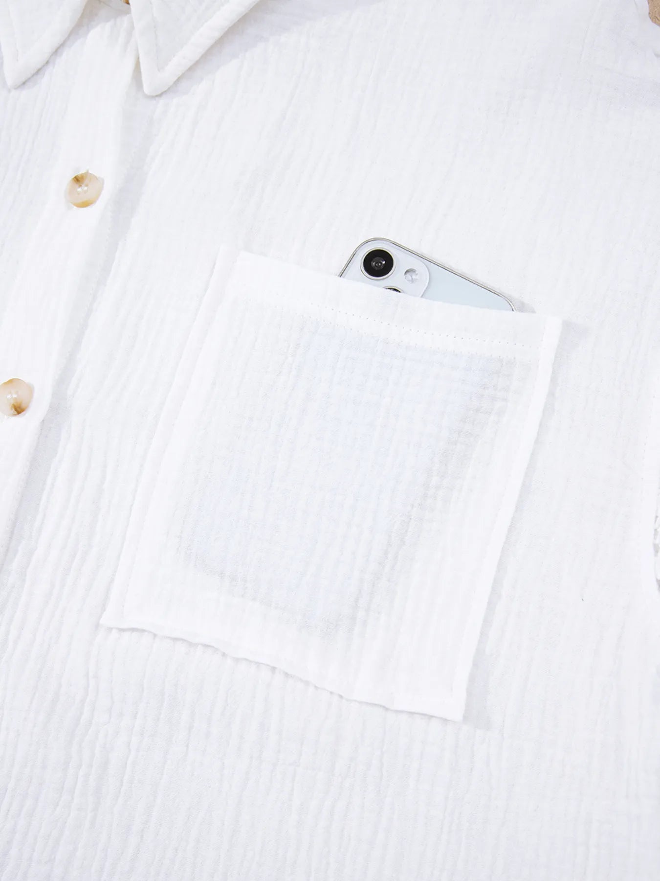 Lace Sleeve Button Down Shirt NicholesGifts