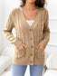 Button Down Cable-Knit Cardigan nicholesgifts