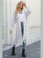 Women Open Front Fringe Hem Cardigan Sweater nicholesgifts