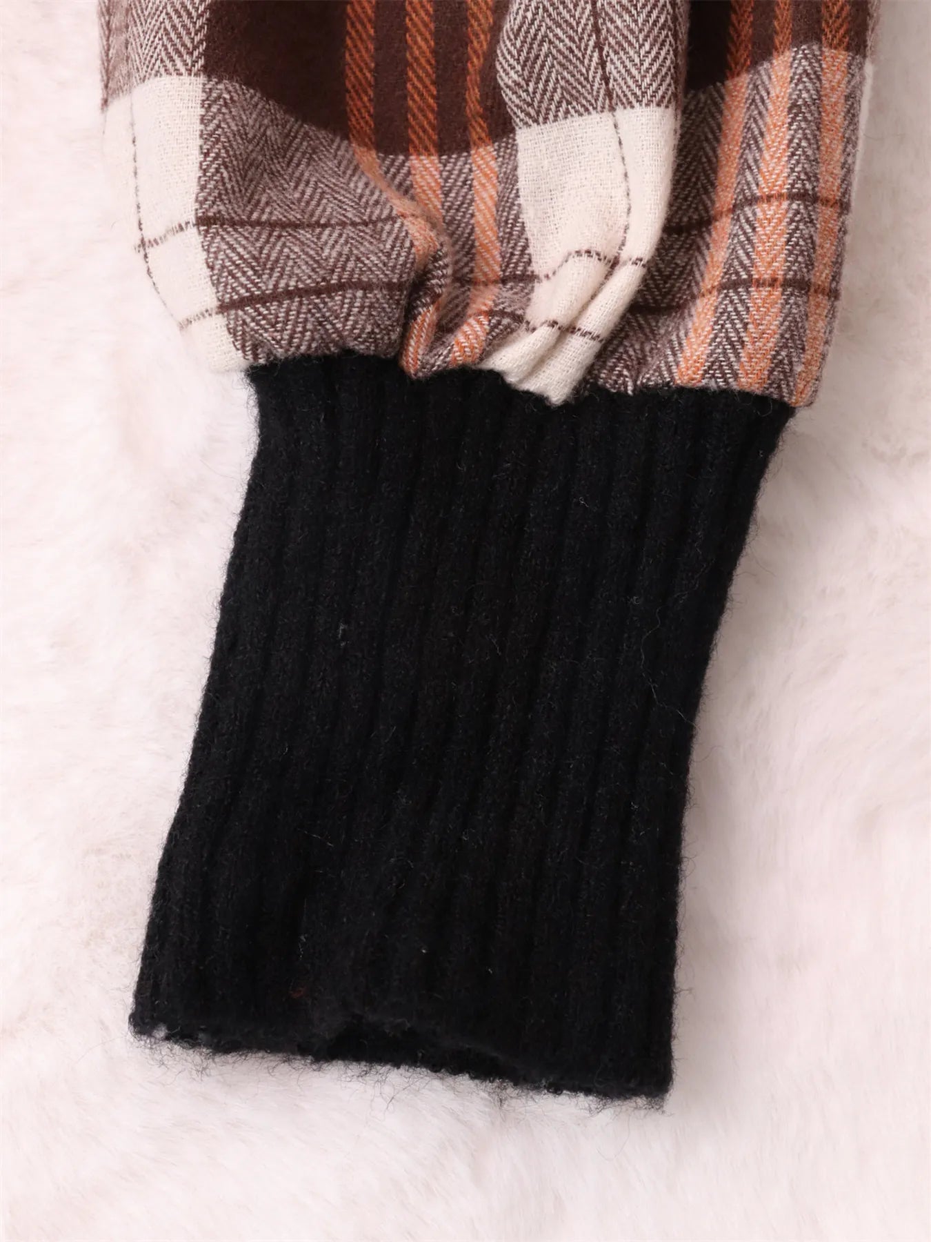 Plaid Long Sleeve Sweater Dress