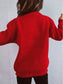 Christmas Tree Round Neck Long Sleeve Sweater nicholesgifts