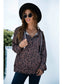 Women Full Size Printed Quarter-Snap Drop Shoulder Hoodie nicholesgifts