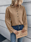 Ivy Lane Half Button Long Sleeve Blouse nicholesgifts