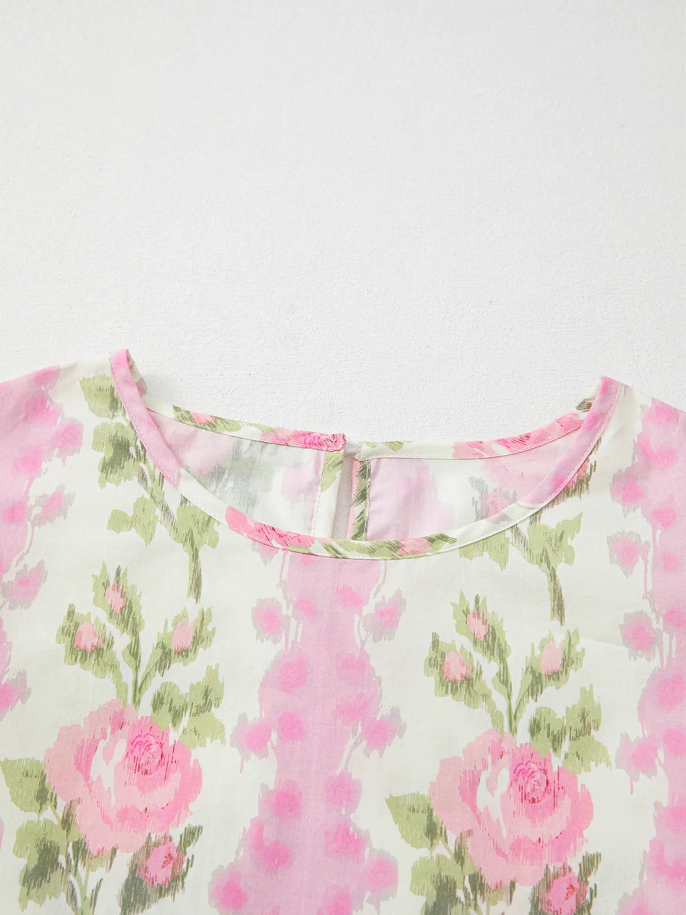 Floral Print Ruffled Sleeve Blouse NicholesGifts
