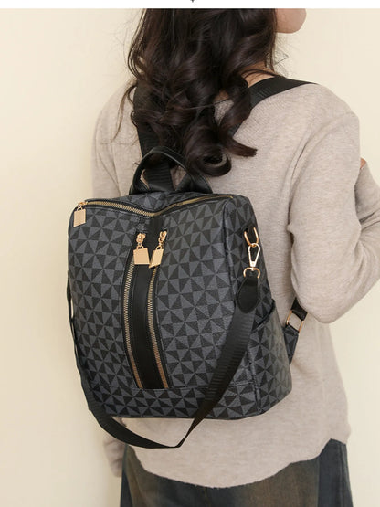 Geometric Pattern Backpack Bag nicholesgifts