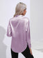 Collared Neck Buttoned Long Sleeve Shirt nicholesgifts
