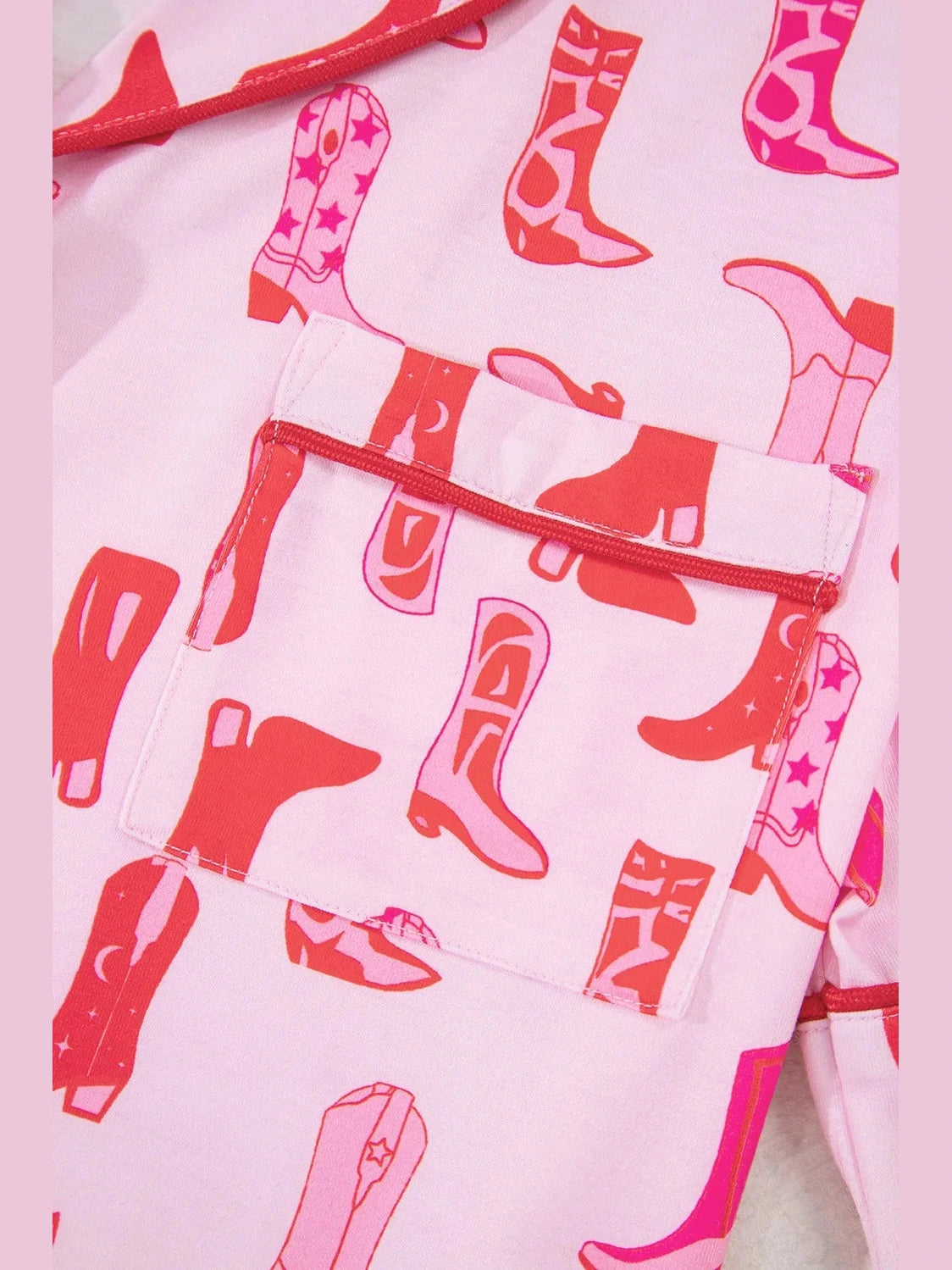 Cowgirl Boots Printed Shirt and Shorts Set nicholesgifts