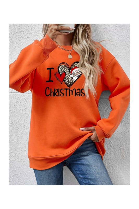 CHRISTMAS Graphic Round Neck Sweatshirt NicholesGifts