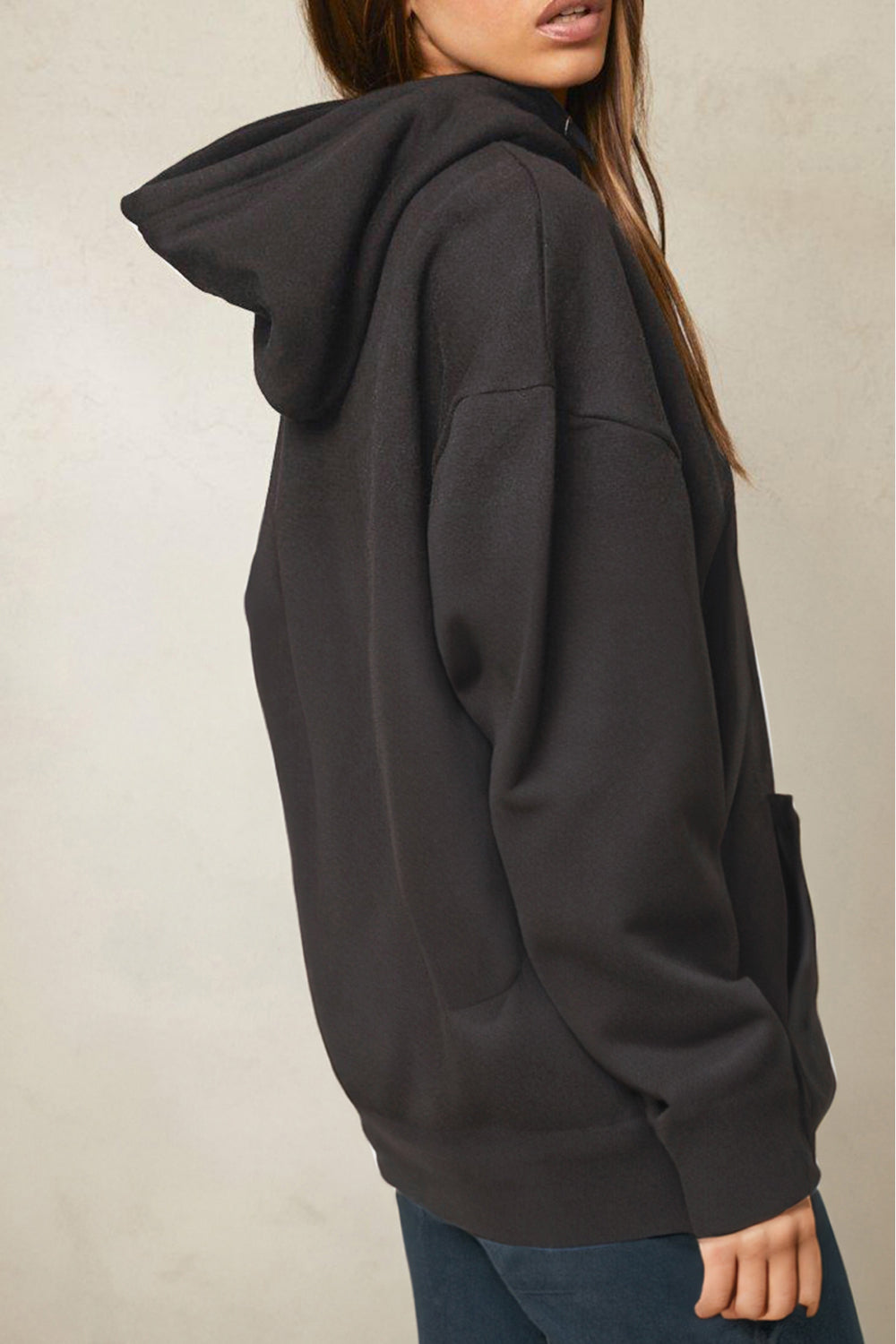 Simply Love Simply Love Full Size Dropped Shoulder Tiger Graphic Hoodie Trendsi