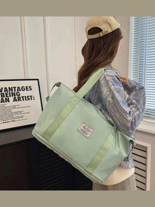 Oxford Cloth Oversize Travel Bag Trendsi