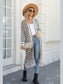 Women Open Front Fringe Hem Cardigan Sweater nicholesgifts