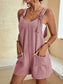 Full Size Scoop Neck Romper with Pockets nicholesgifts