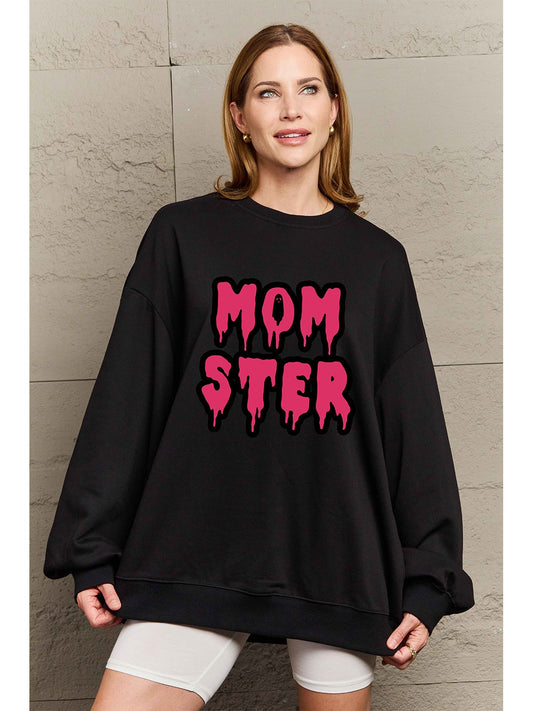 Simply Love Full Size MOM STER Graphic Sweatshirt NicholesGifts