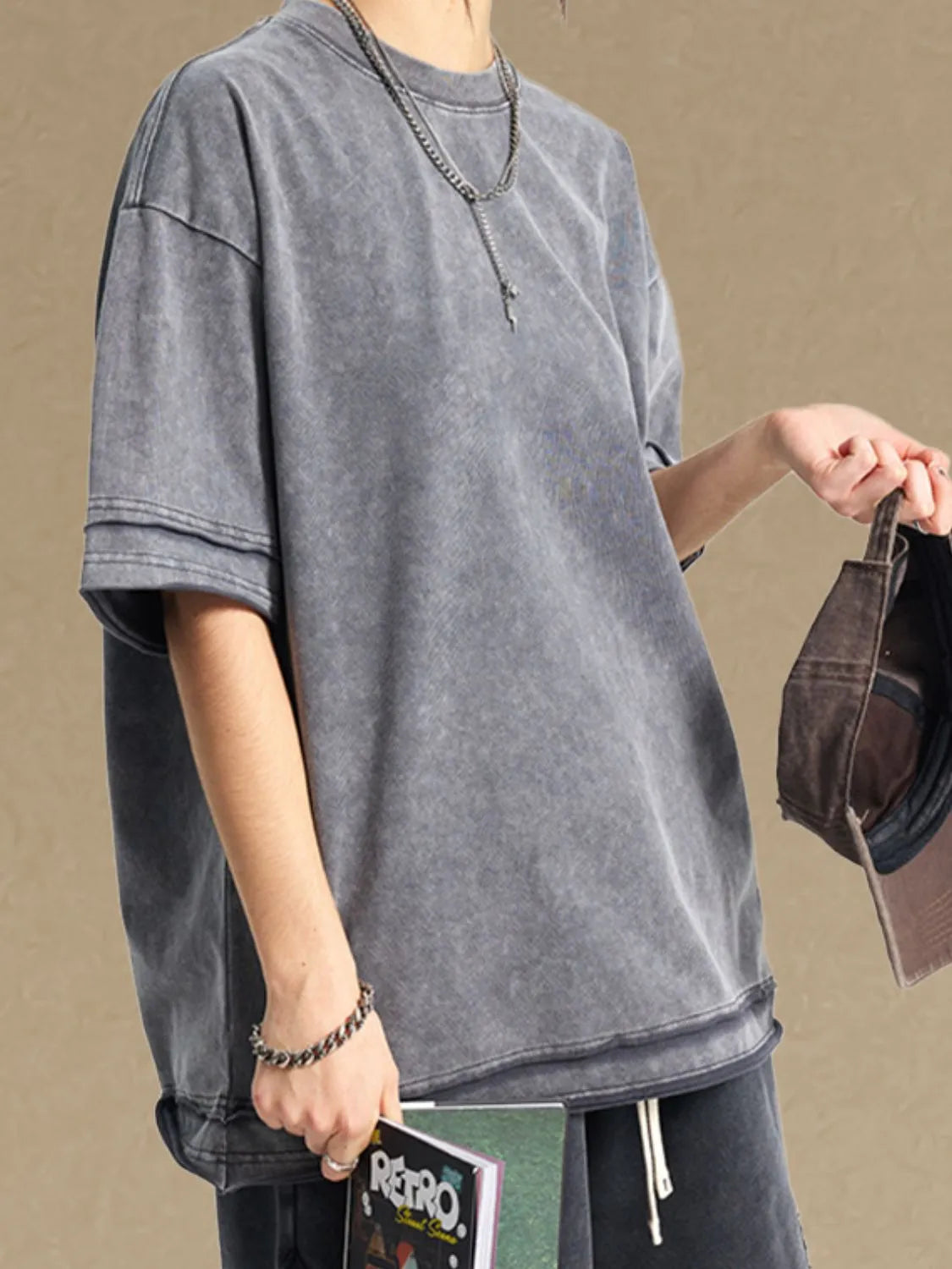 Men's Round Neck Half Sleeve T-Shirt Trendsi