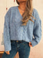 Cable Knit Button-Up Cardigan nicholesgifts