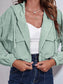 Drawstring Hooded Zip Up Jacket with Pockets nicholesgifts