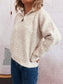 Quarter Zip Ribbed Hem Sweater nicholesgifts