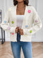 Floral Long Sleeve Open Front Cardigan nicholesgifts