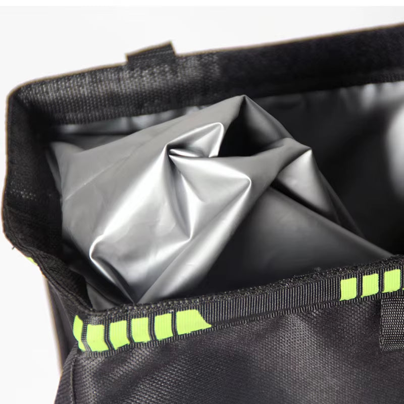 Effortlessly Keep Your Car Clean with Our Waterproof Multifunctional Hangable Trash Bag - Perfect for Seat Back Storage!