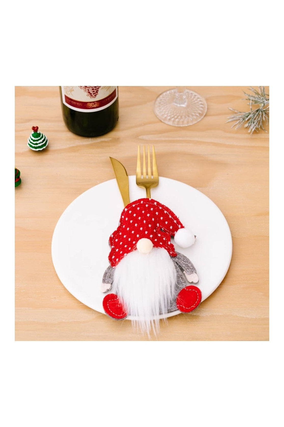 3-Piece Faceless Gnome Cutlery Holders nicholesgifts