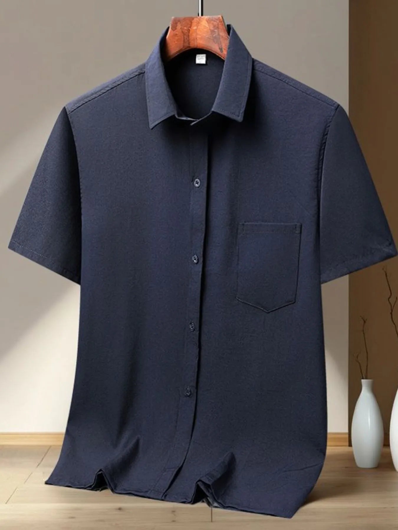 Men's Full Size Button Up Short Sleeve Shirt Plus Size NicholesGifts